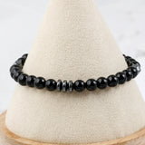 SVB-198 MONSTA X I.M Leather & Onyx Bracelet Set Unisex