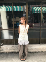 nine shirring layered top