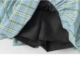 Clover Check Denim Skirt 232561104