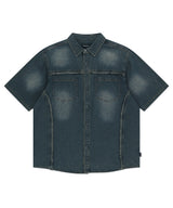 DENIM HALF SHIRT