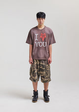 I YOU T-SHIRT (BROWN)