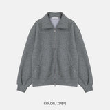 Remind knit zip up