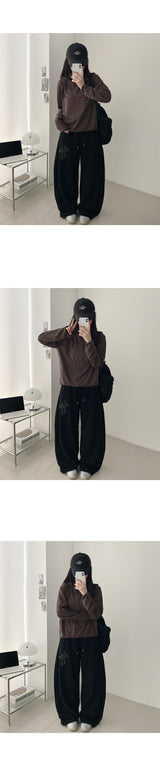 デックスカモクロスパッチワイドバンディングパンツ