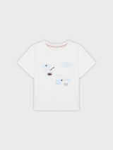 Baking Print T-Shirt(BLUE)