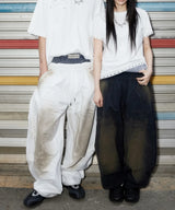 Dust Nylon Wide Pants_Black