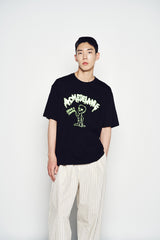 25SS STRIPE SET-UP LOOSE FIT PANTS IVORY