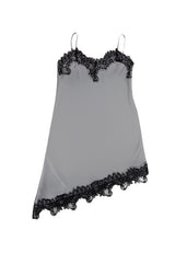 Silver Lace Slip One Piece
