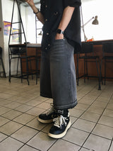 ブラッシュ カット バミューダデニムパンツ 2C