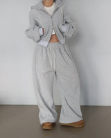 Pleasantly Thick fleece jogger & wide pants