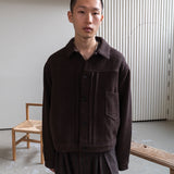 Weave trucker jacket / Brown