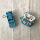 (Copy of) Star Dangdang Dot Mint Sky Blue Glossy AirPods Case