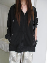 stud washing hoody