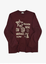 Odd Vintage Printed Boxy Long Sleeve Tee