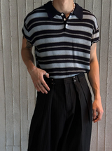 [S/S] Inconnect stripe kara half knit(3color)