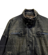 Motion Belted Balloon Denim Jacket