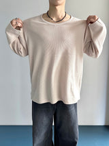 Module ベーシックワッフル Uniqlo ロングスリーブ 4C
