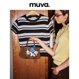 muva. 牛革 ベルベット ガーデン型 2WAY トートバッグ