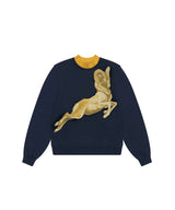 Double Rib Sweatshirt - Dall Sheep _ NAVY