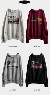 Lin's Vintage Lettering Hoodie