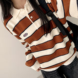 Ringb patch embroidery dangara collar button knit