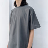 Cool-toned Structured Crewneck