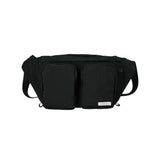 DOUBLE POCKET HIP SACK / BLACK