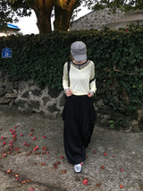 Nugget Pintuck Wide Balloon Pants (5c)
