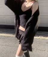 Gania Mohair Loose-Fit Cardigan