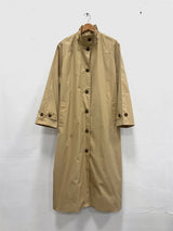 HIGH NECK MAXI TRENCH COAT (3C)