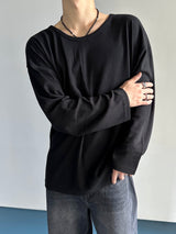 Module ベーシックワッフル Uniqlo ロングスリーブ 4C