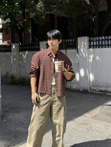 Mile cropped long-sleeve shirt