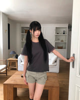 マリルロールアップ半袖Tシャツ