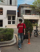 ロードダメージワイドデニムパンツ