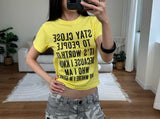 stay close lettering tee