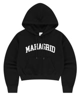 VARSITY LOGO CROP HOODIE
