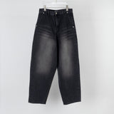 LMN Forten Teen Brush Balloon Denim Pants (2 colors)