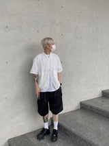 ナイロンピンタックハーフパンツ2C