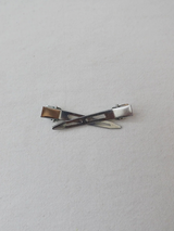 SILVER EDGE HAIR PIN SET