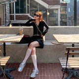 ナイロンミニスカート (Black)