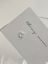 グラスオパールバタフライピアス / 3 colors / ユニークラブリーパステル