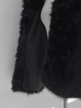 lisa faux fur hooded jacket (2color)