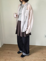 オッドシースルーオーバーフィットシャツ (3color)