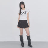 ETERNAL STUD TEE (WHITE) F25QB101