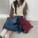 Swag-on nylon Bokjori string backpack suitcase luggage color prosthetic bag 3 colors [mandarinetree only]