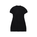 RIBBON PUFF KNIT DRESS (2COLORS)