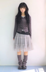 Round Pick Dot Cardigan