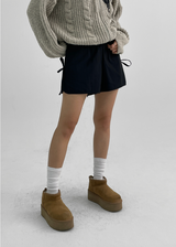 [MADE] Heldy Ribbon Fleece Banding Shorts