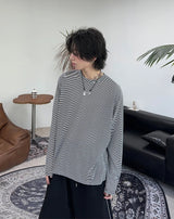 ルエンサマーストライプ長袖Tシャツ