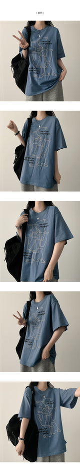 Riva ボックスフィット半袖Tシャツ