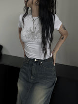 doodle hip crop T (2color)